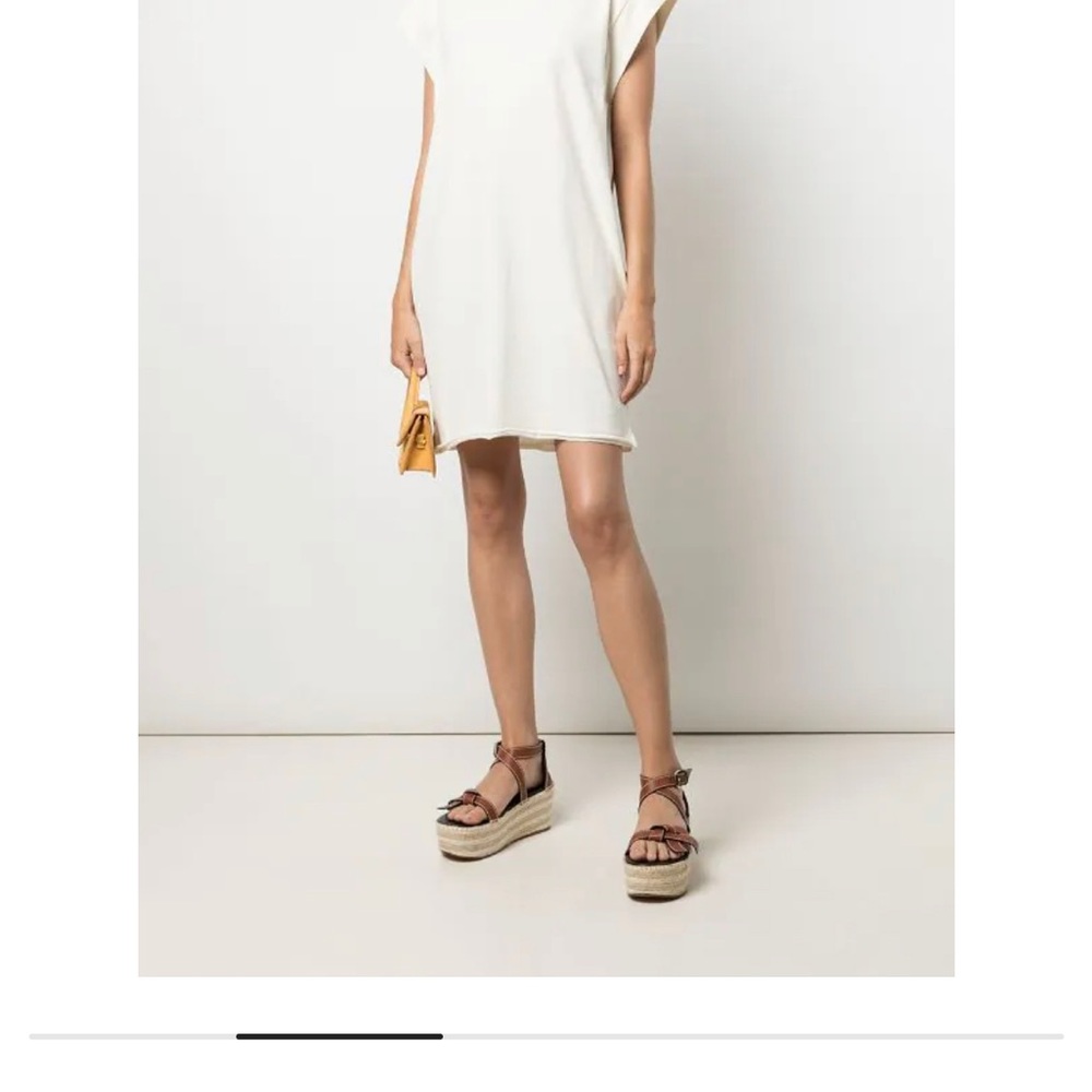Rag and Bone Cream thick cotton T shirt Dress.